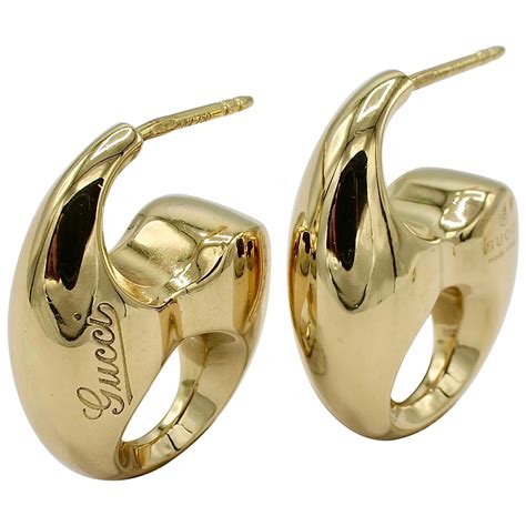 gucci chain earring|authentic gucci earrings.